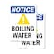 Signmission Boiling Water Sign With Symbol, 7 in W x Rectangle, Vinyl Decal OS-2PACK-NS-D-710-V-10377 - alternate 1